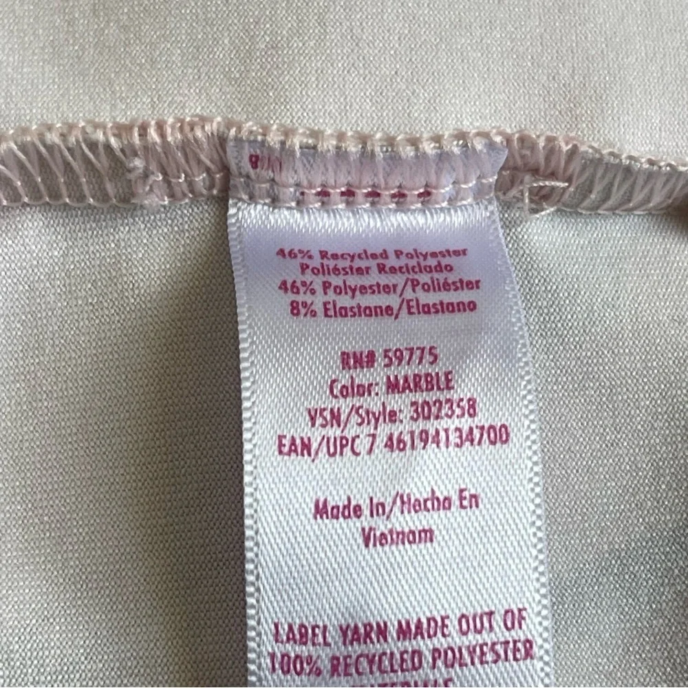 Justice Sports Bra Crisscross Long Line Girls Size M 10 Pink Athletic Yoga